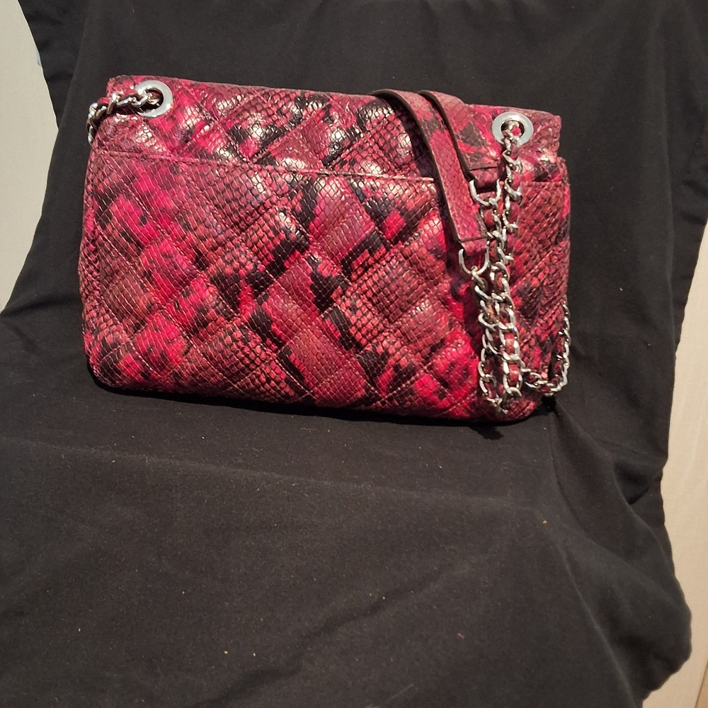 Michael Kors python Embossed Shoulder Bag - Picture 2 of 10